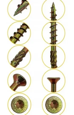 BOITE 5kg - 1425 VIS À TÊTE FRAISÉE 4 x 70, EMPREINTE TORX