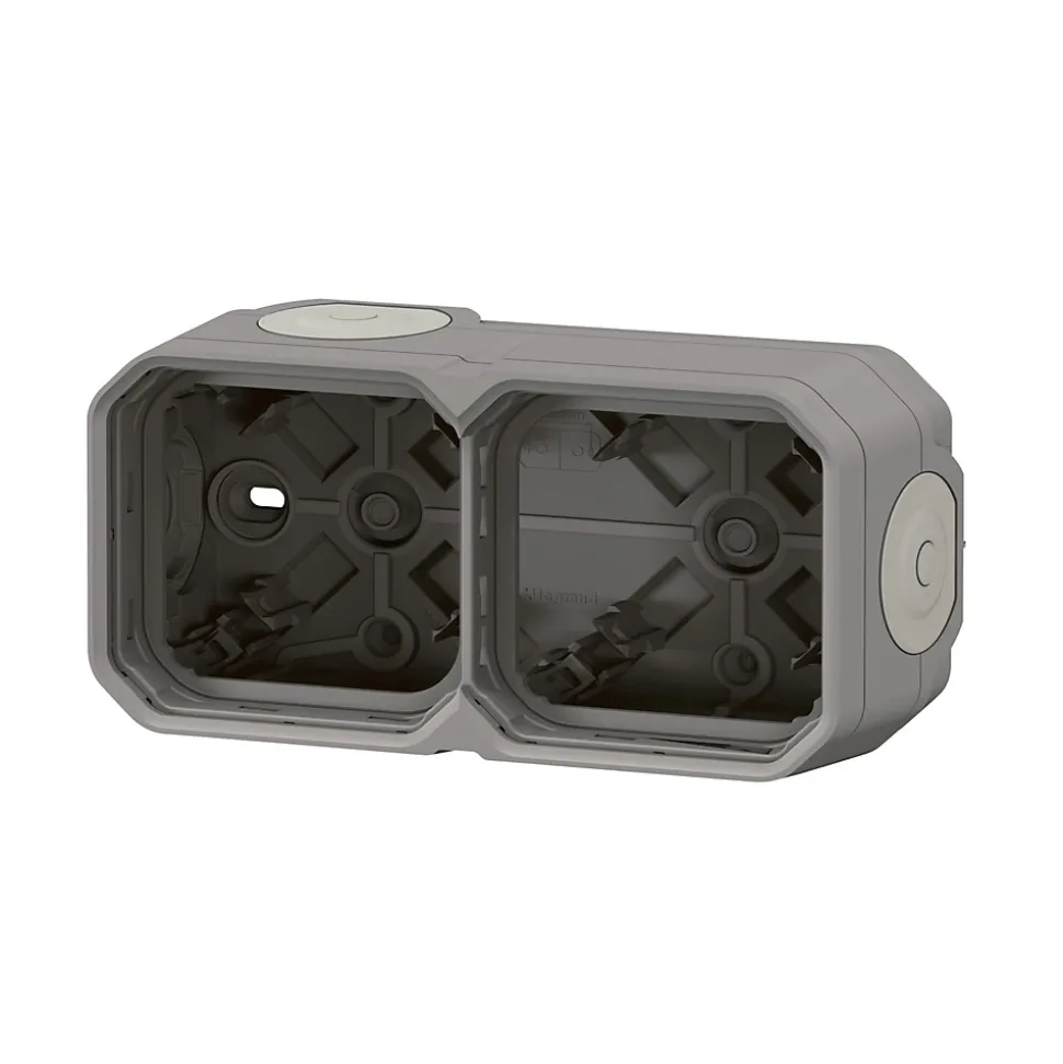 Boitier saille étanche - Plexo - LEGRAND - 2 postes - 4 embouts