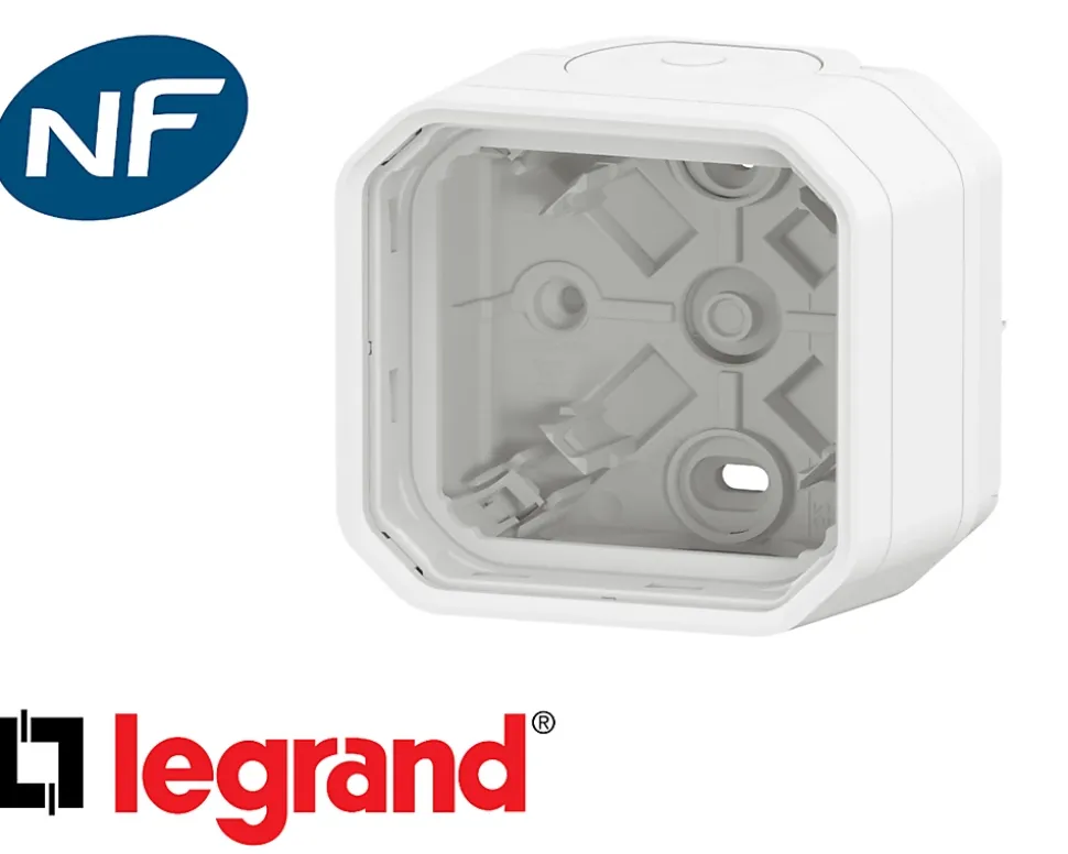 Boitier saillie simple Legrand Plexo™ blanc composable