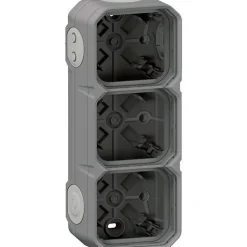 Boitier étanche saillie - Plexo - LEGRAND - 3 postes - 5 embouts