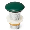 Bonde à écoulement libre Infinitio 5/4 " sans trop plein pour lavabos et vasques, vert foncé mat (PZATKADGEM)