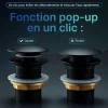 Bonde clic-clac - Push System - Coloris Noir mat