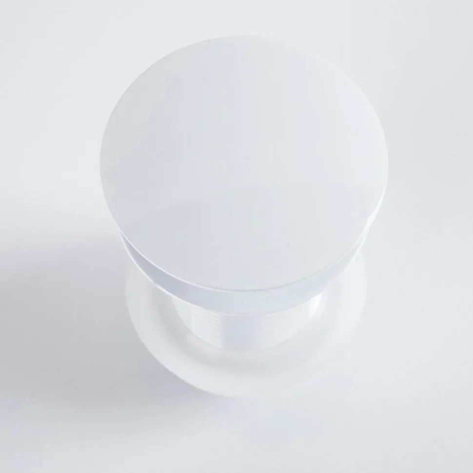 Bonde clic-clac lavabo sans trop plein, blanc