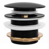 Bonde De Baignoire Rea Black, brass