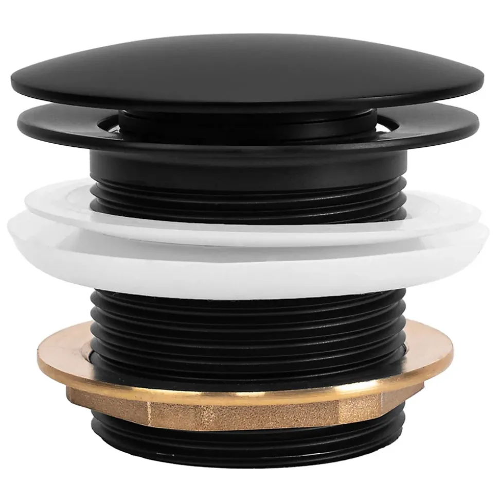 Bonde De Baignoire Rea Black, brass