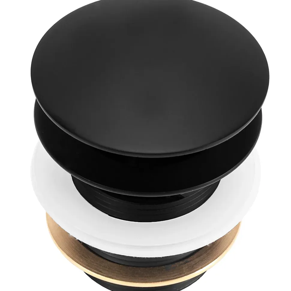 Bonde De Baignoire Rea Black, brass