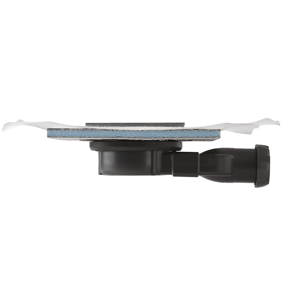 Bonde de douche à maçonner extraplate Wirquin EXPRESS'EAU MINI 115 x 115 mm