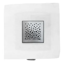 Bonde de douche à maçonner extraplate Wirquin EXPRESS'EAU MINI 115 x 115 mm