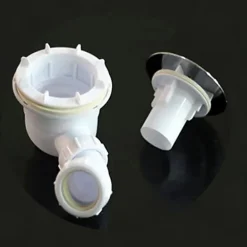 Bonde de douche extra plate avec diamètre 90 mm - installation facile, évacuation rapide