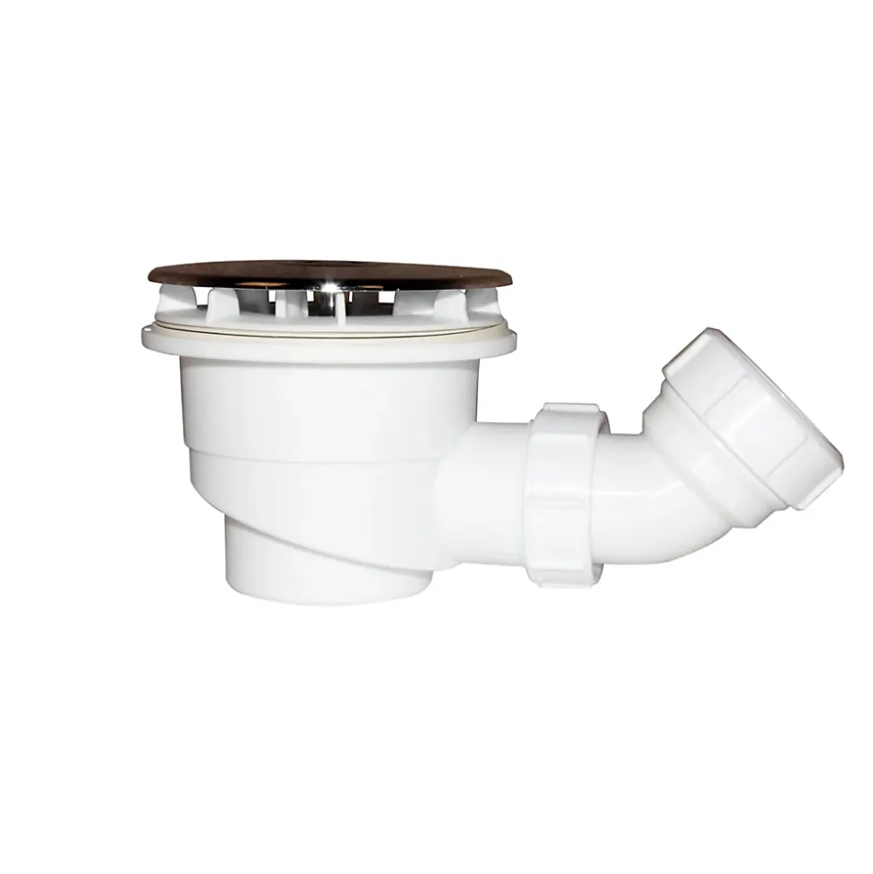 Bonde de douche extra plate avec diamètre 90 mm - installation facile, évacuation rapide