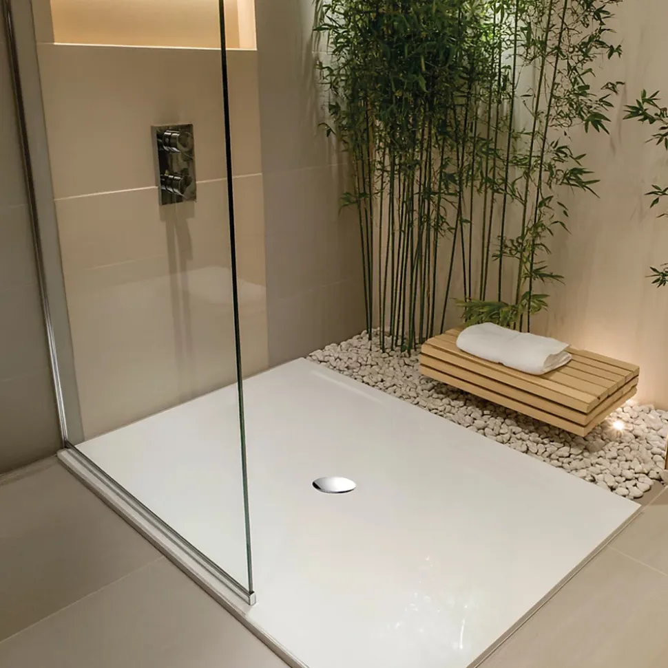 Bonde de douche ultra plate Valentin Smart Ø90mm