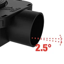 Bonde de douche ultra plate Valentin Smart Ø90mm