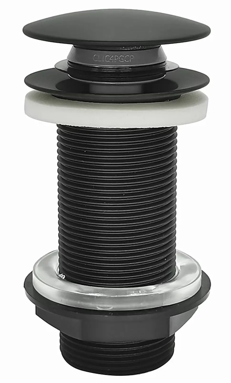 Bonde de lavabo ø 66 mm Rousseau avec clapet clic clac ou fixe noir