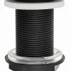 Bonde de lavabo à écoulement libre Ø 60 mm laiton Rousseau noir