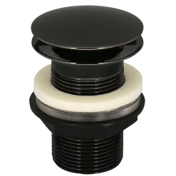 Bonde de lavabo à écoulement libre Ø 66 mm laiton Rousseau effet canon de fusil