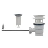 Bonde de Lavabo - Rousseau - Clapet sans tirette - Certifié NF - ABS blanc - 50 mm