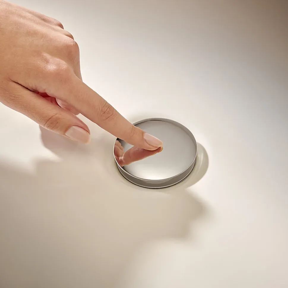 Bonde de lavabo chromée push-open Hansgrohe