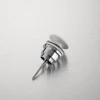 Bonde de lavabo en laiton Click-Clack modèle D universelle pour lavabo 1/4 de pouce avec tête en céramique blanche