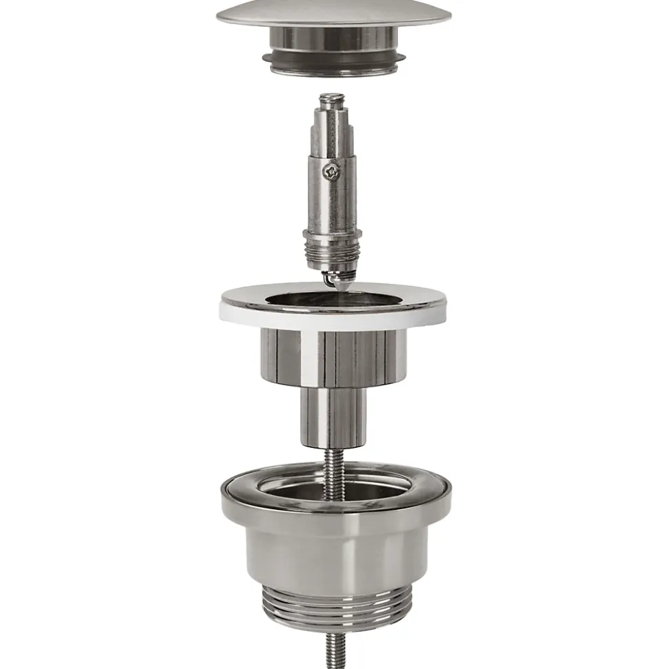 Bonde de lavabo universel REA Clic-Clac Brushed Nickel