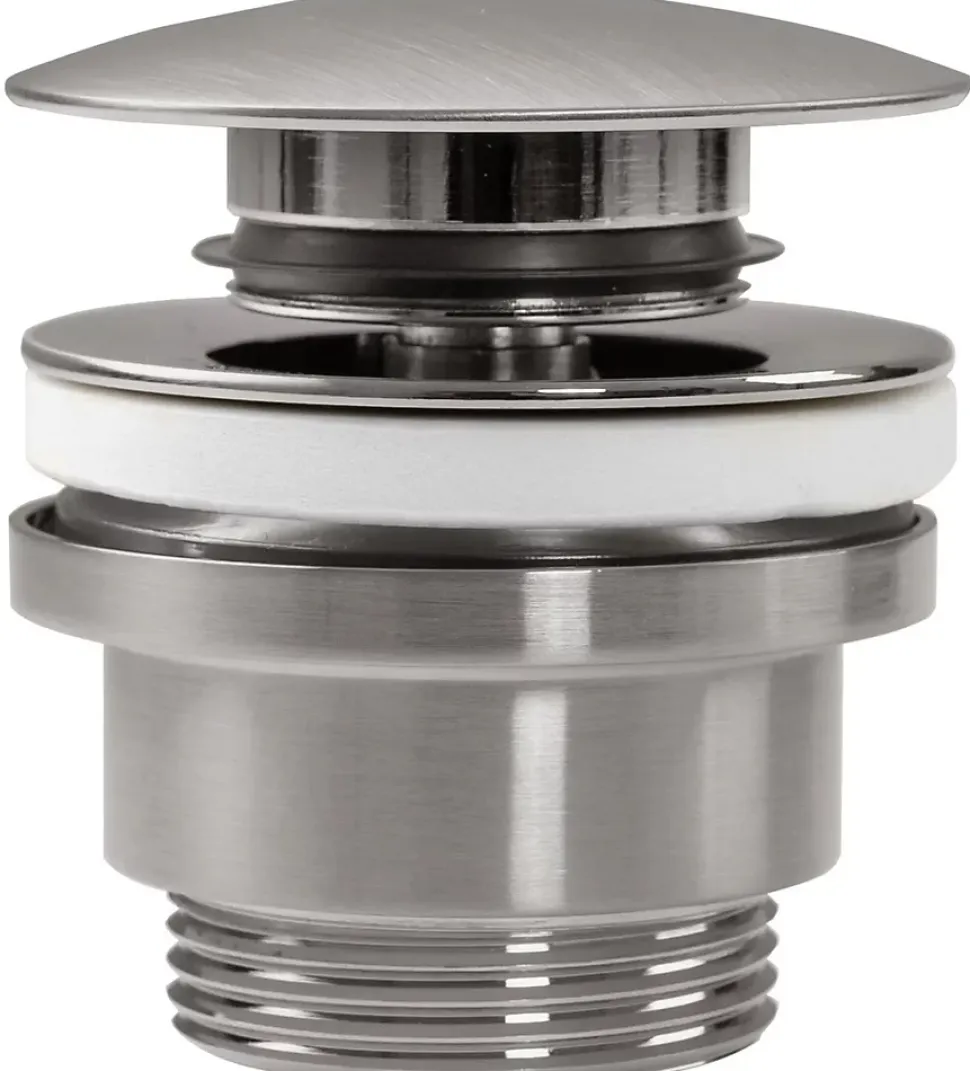 Bonde de lavabo universel REA Clic-Clac Brushed Nickel