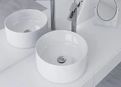Bonde de Lavabo, vasque, evier universelle chromée sans trop plein, Bonde Pop Up (push-up) Automatique LuxuryBain
