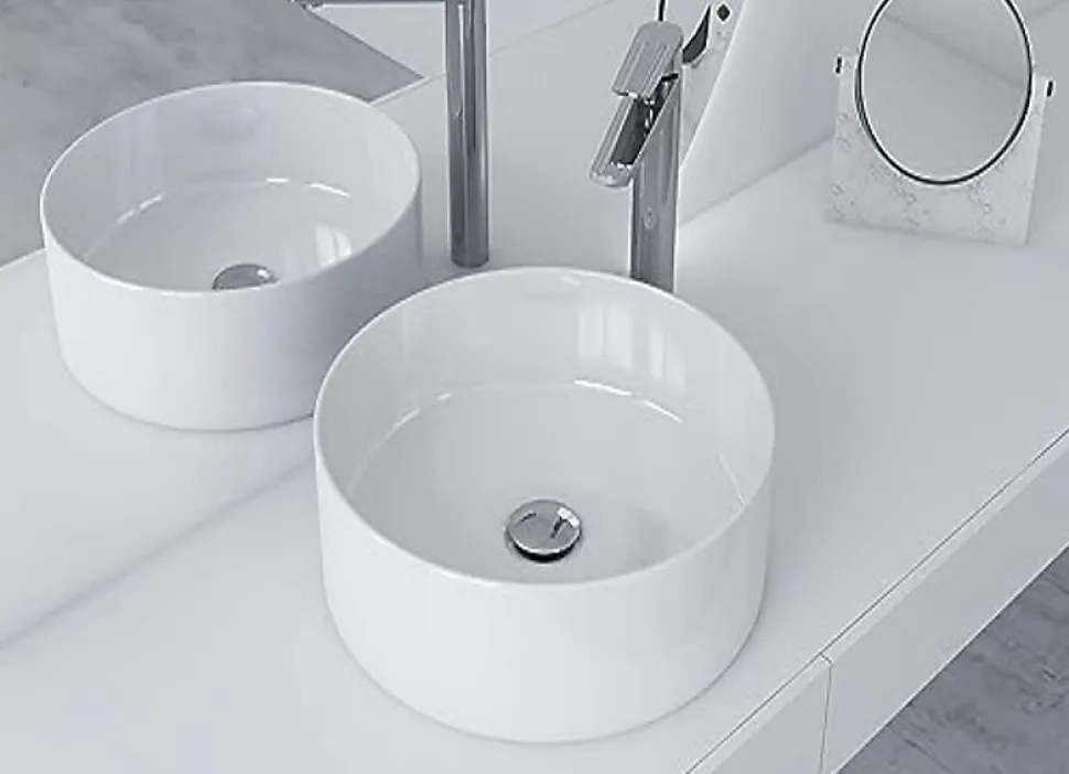 Bonde de Lavabo, vasque, evier universelle chromée sans trop plein, Bonde Pop Up (push-up) Automatique LuxuryBain