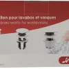 Bonde laiton design clic clac - Chromé brillant