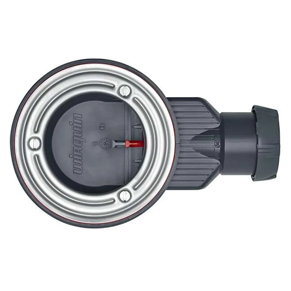 Bonde siphon diam. 90 mm extraplate Wirquin Slim+ à évacuation horizontale pour receveur de douche sortie en 40 mm