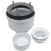 Bonde siphon universelle diam. 90 mm à évacuation verticale pour receveur de douche, sortie en 40 mm ou 50 mm McAlpine