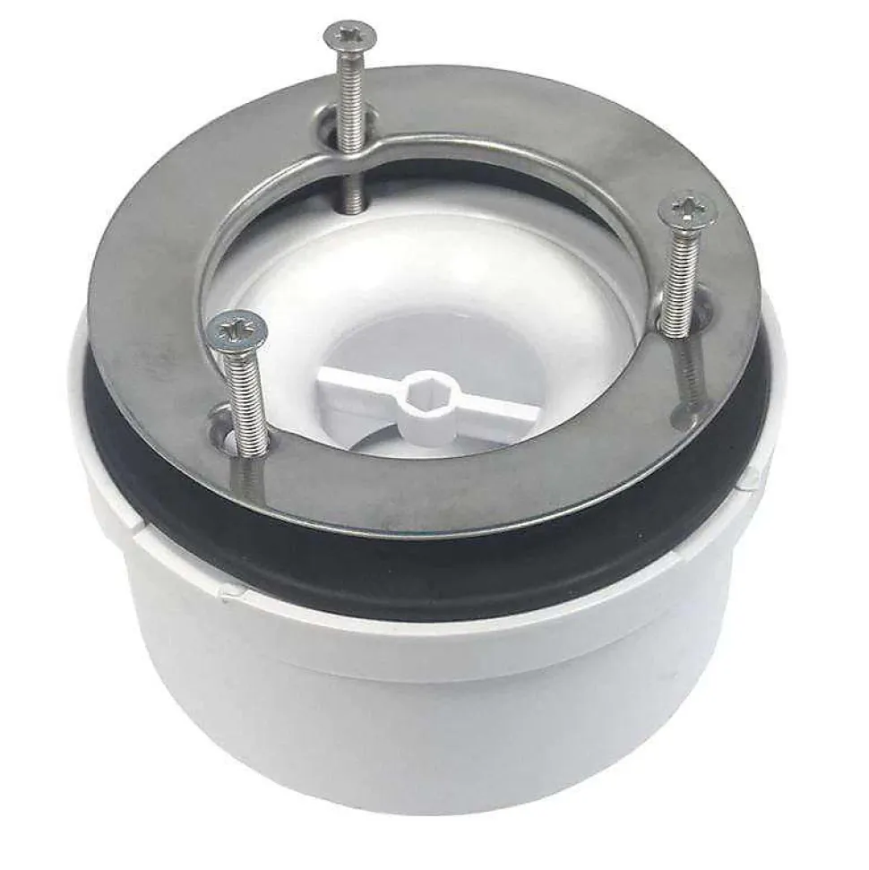 Bonde siphon universelle diam. 90 mm à évacuation verticale pour receveur de douche, sortie en 40 mm ou 50 mm McAlpine