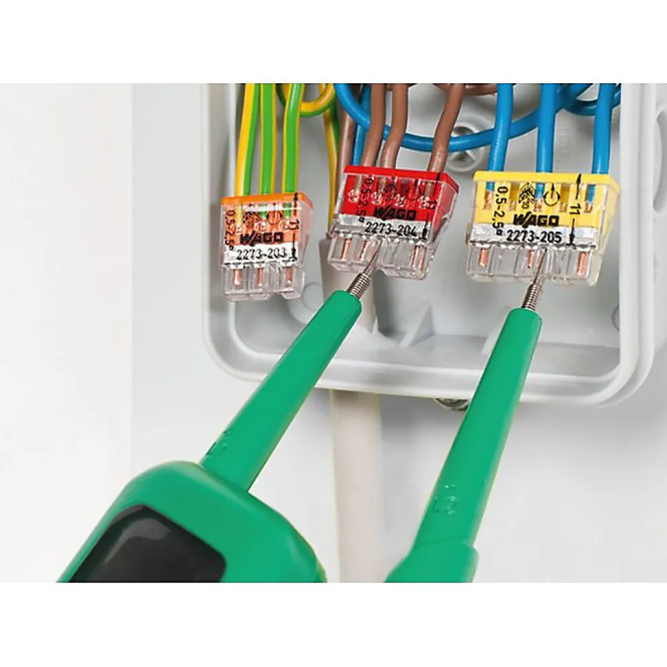 Borne de connexion Wago Série 2273 fil rigide - Transparent - rouge - Wago