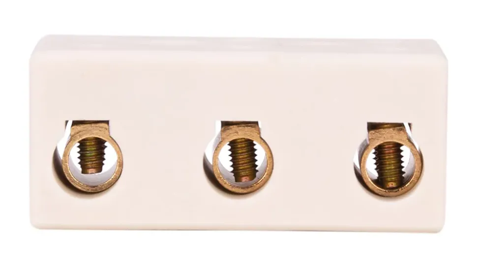 Borne stéatite tripolaire 6 à 16mm² - Zenitech