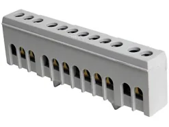 Bornier modulaire phase12 points Zenitech gris