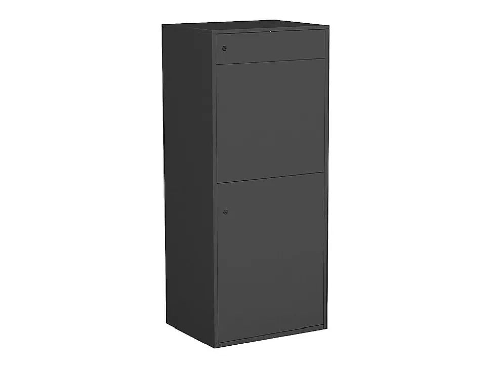 Boîte à colis anthracite - L45 x l35 x H105 cm - COLIBRI