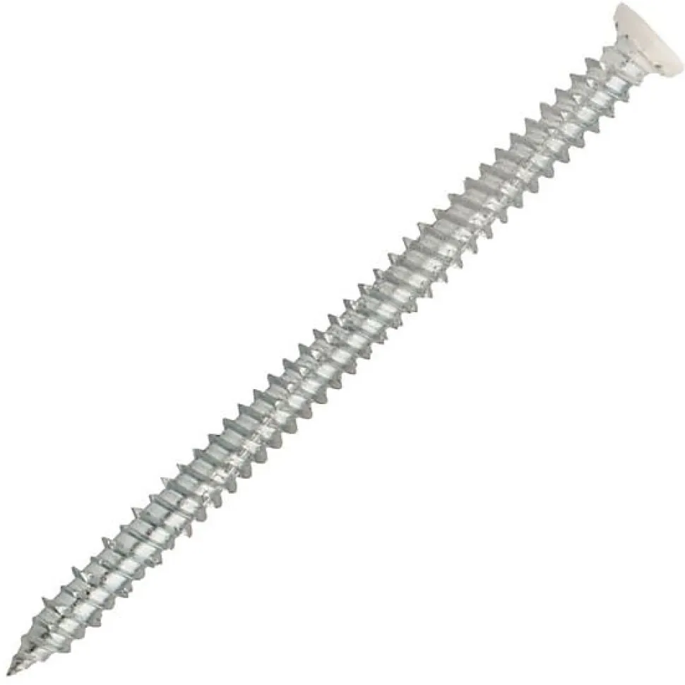Boîte 100 vis béton fixation directe 7.5x92 mm SCELL-IT Tête fraisée blanche Torx T30 VFD75092F