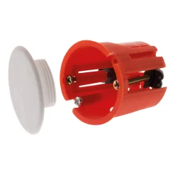 Boîte applique murs creux placo diamètre 40x40mm - Rouge - Zenitech