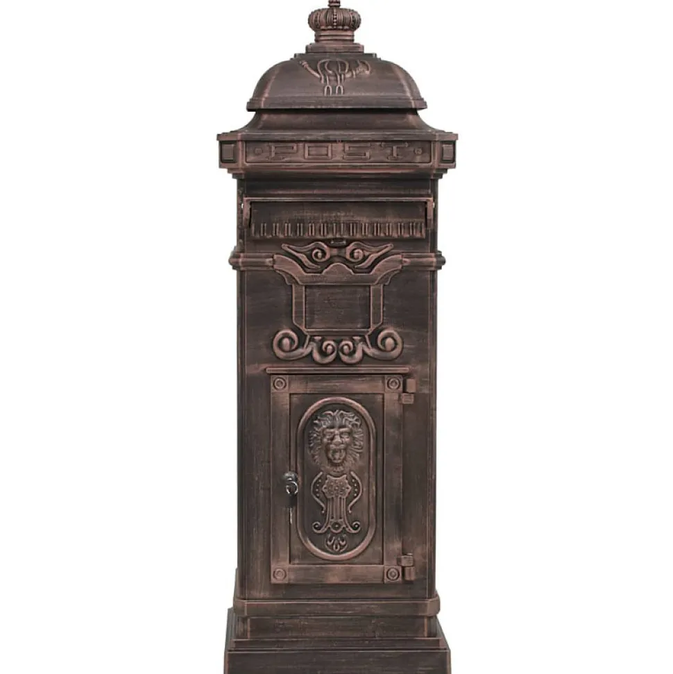 Boîte aux lettres à pilier Aluminium Vintage Bronze antirouille