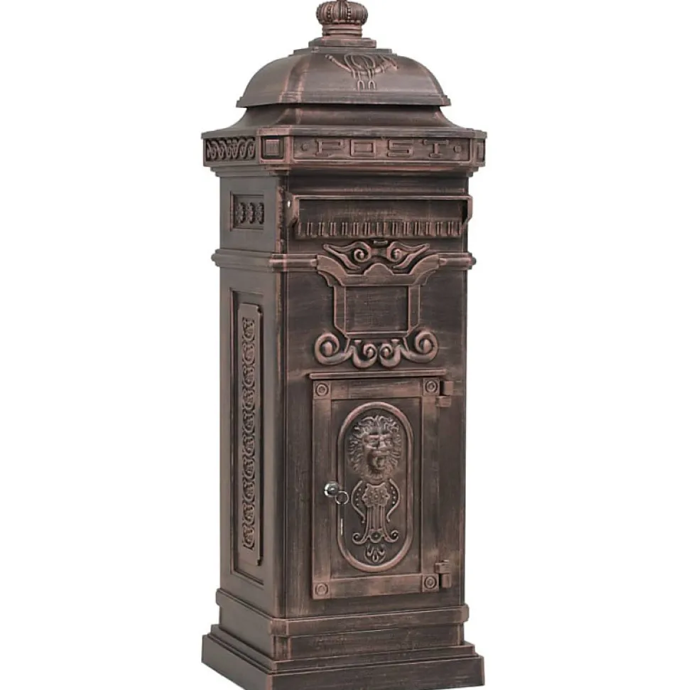 Boîte aux lettres à pilier Aluminium Vintage Bronze antirouille
