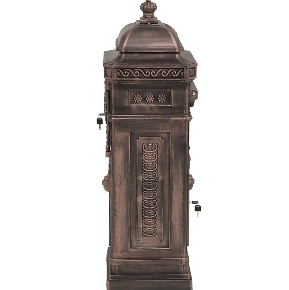 Boîte aux lettres à pilier Aluminium Vintage Bronze antirouille