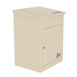 Boîte aux lettres 1 porte Boîte à colis SMART PARCEL BOX Beige en acier