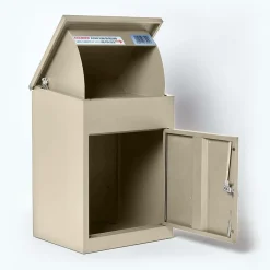 Boîte aux lettres 1 porte Boîte à colis SMART PARCEL BOX Beige en acier