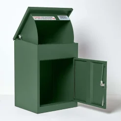 Boîte aux lettres 1 porte Boîte à colis SMART PARCEL BOX Verte en acier