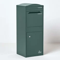 Boîte aux lettres 1 porte Boîte à colis SMART PARCEL BOX Large Vert foncé en acier