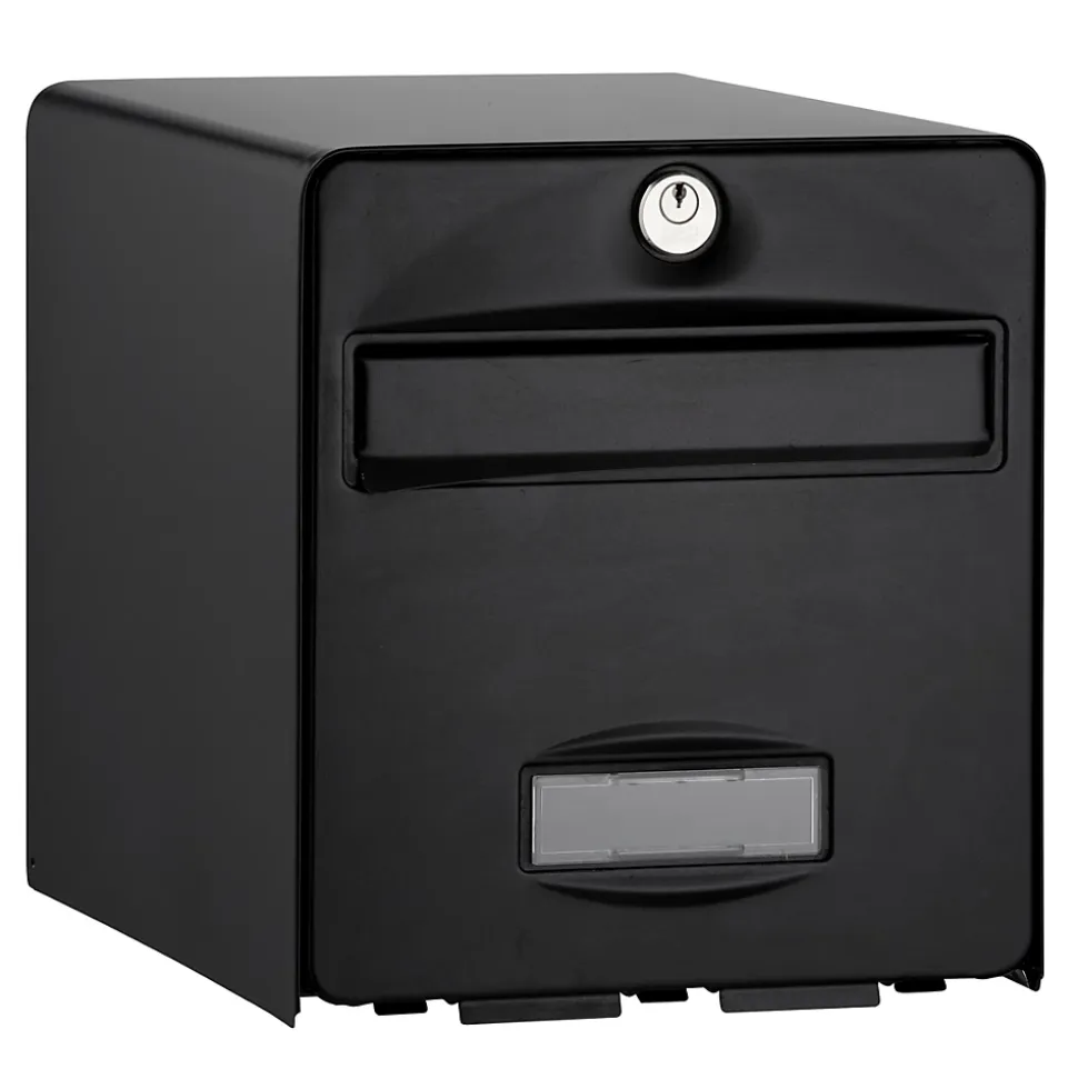 Boîte aux lettres 1 porte Balthazar Noire Burg-Wachter