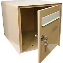 Boîte aux lettres 1 porte Lys Beige acier résistante à la rouille