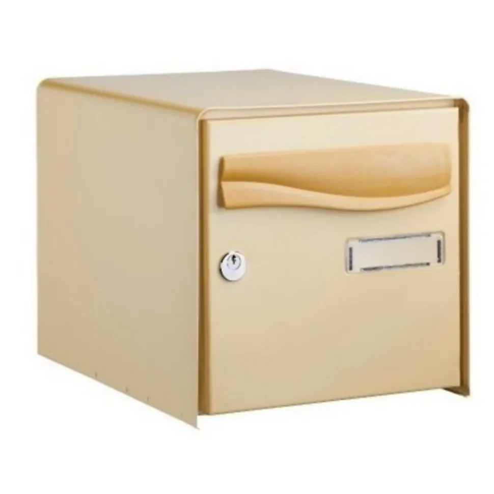 Boîte aux lettres 1 porte Lys Beige acier résistante à la rouille