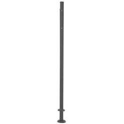 Boîte aux lettres avec support boîte postale anthracite/argent sur pieds +2 clés
