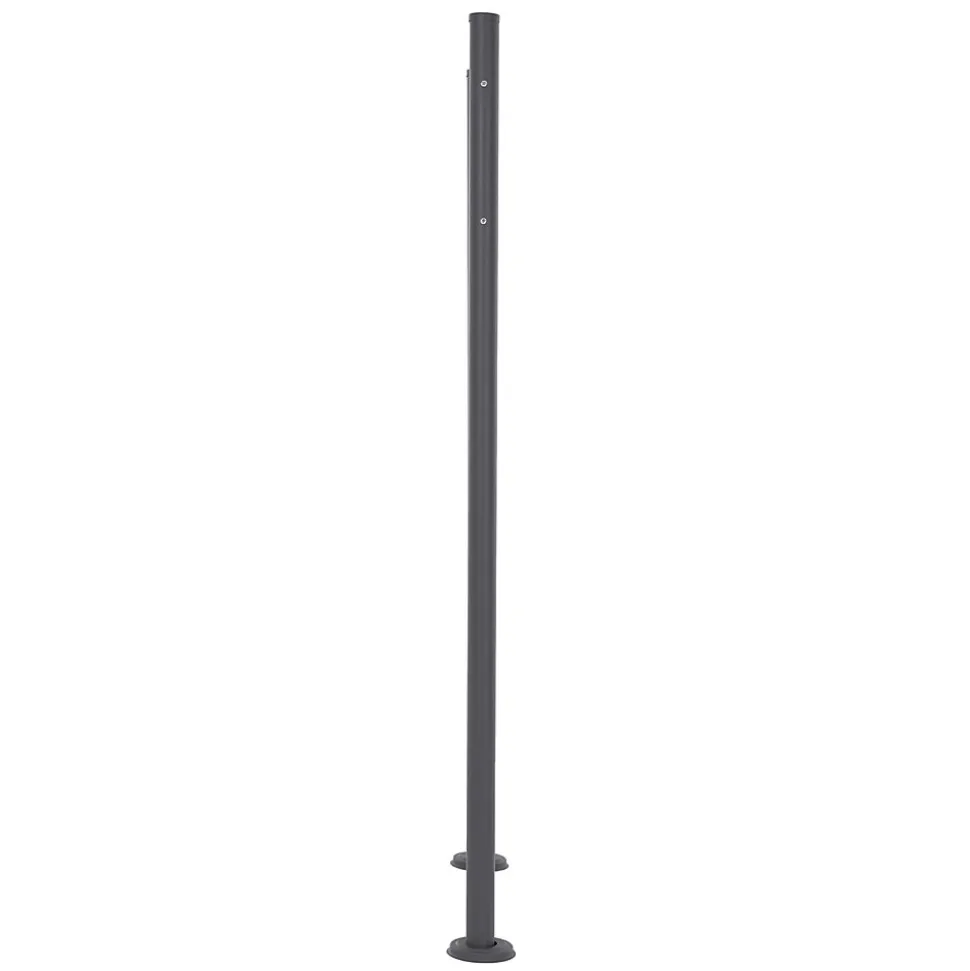 Boîte aux lettres avec support boîte postale anthracite/argent sur pieds +2 clés