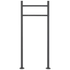 Boîte aux lettres avec support boîte postale anthracite/argent sur pieds +2 clés