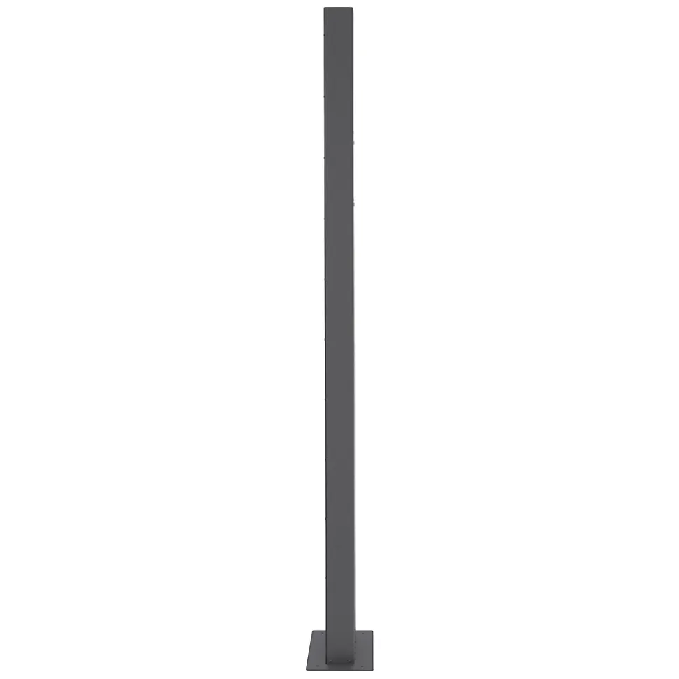 Boîte aux lettres avec support mailbox blanc moderne avec 2 clés incluses